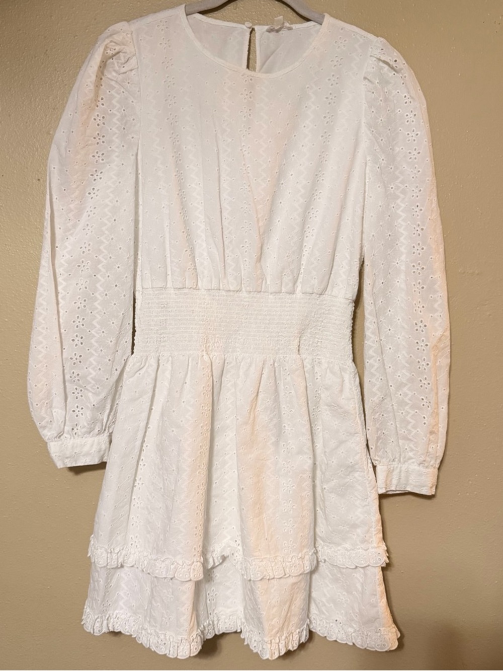 Splendid x Cellajaneblog whithe eyelet  Mini Dress Sz Small
